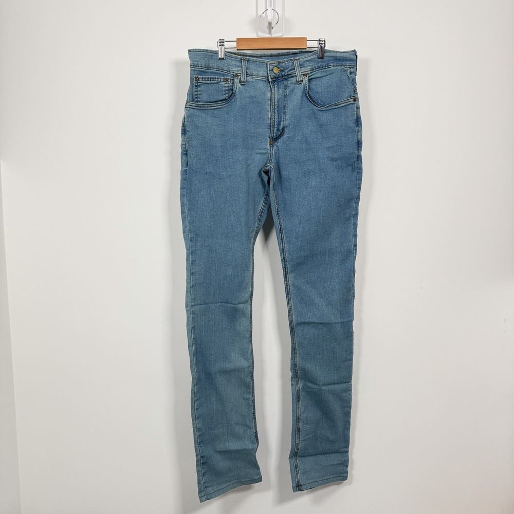 Origin Maine D68 Delta 68 Jeans Mens 34x38 Light Blue Wash Stretch Made in USA